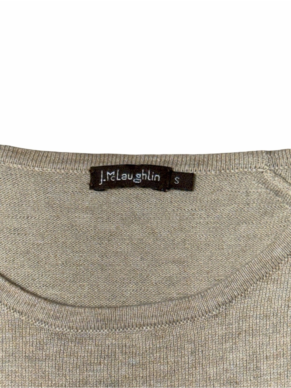 J. McLaughlin Beige Oatmeal Jamey Knit Sweater Womens S - Picture 5 of 9
